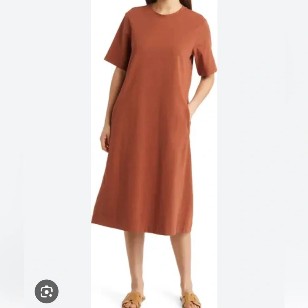 Nordstrom Stretch Midi Cotton Dress - Picture 1 of 6